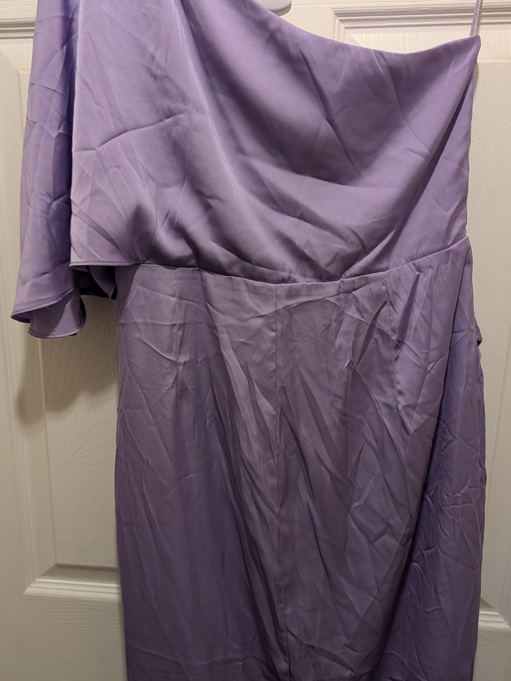 DO+BE Lavender One-Shoulder Draped Formal Dress - Picture 9 of 9